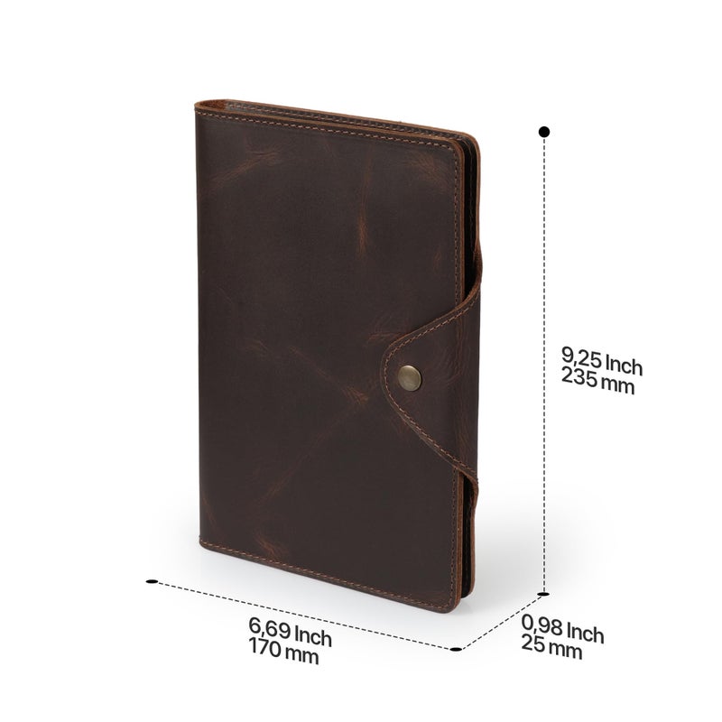 Londo Genuine Leather Portfolio â€“ Padfolio with Notepad & Snap Closure for Business, Office & Travel - Image 3